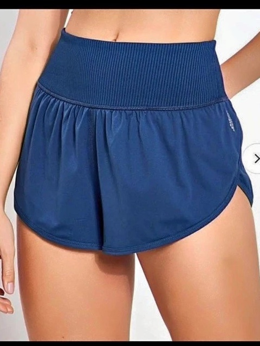 Free People Game Time Shorts in Blue Like New